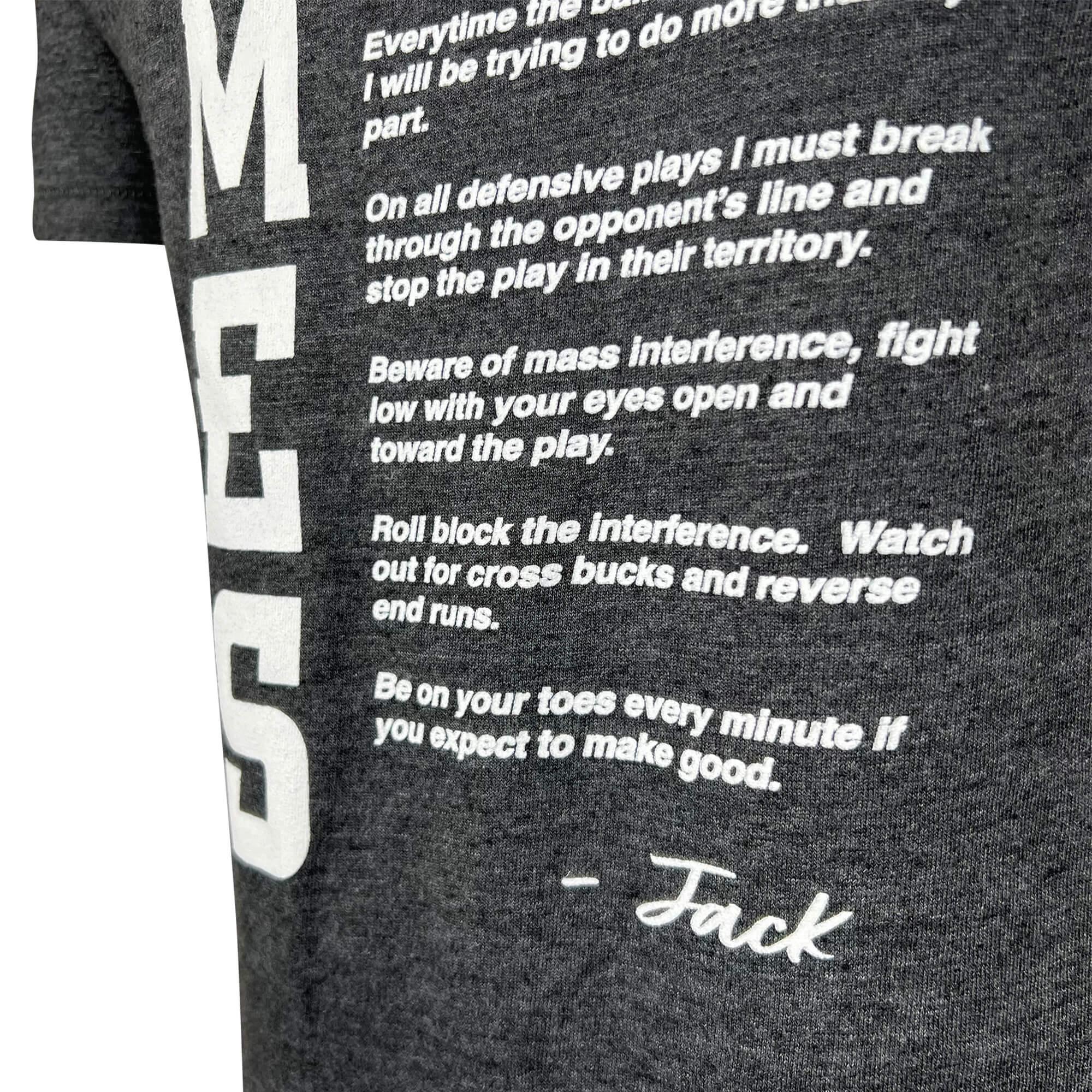 Champion® Jack Trice Letter Black Short Sleeve T-shirt | ISU